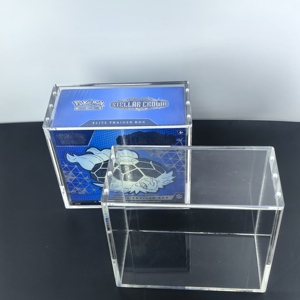 Boîte de présentation en acrylique transparente pour ETB, <span class=keywords><strong>aimant</strong></span> puissant, résistance aux UV à 99 %, pour boîte d'entraîneur Pokémon - Product Image 1