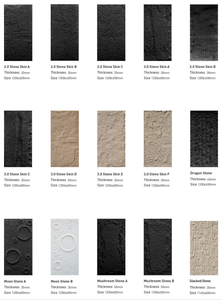 Panneau mural en mousse de polyuréthane PU légère, imitation pierre, grand format, noir, pour revêtement mural intérieur - Product Image 4