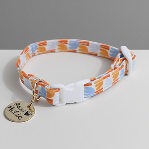 Collier de chien en coton personnalisé de luxe XS impression de mode personnalisé Durable et confortable vente en gros OEM ODM - Product Image 1
