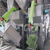Multifunción personalizado completamente automático 20kg 25kg 30kg cacao en polvo pesaje máquina de llenado y sellado