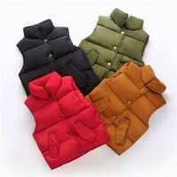 Chaleco Acolchado para Bebé, Impermeable y Cortavientos, 100% Poliéster, Diseño Acolchado Cálido y Ligero, Ropa Exterior para Niños Pequeños, Venta al Por Mayor