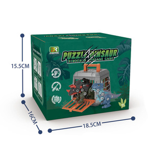 Boîte de rangement dinosaure à monter soi-même pour enfants, 23 cm, jouet éducatif avec vis détachables pour enfants de 3 à 6 ans - Product Image 3