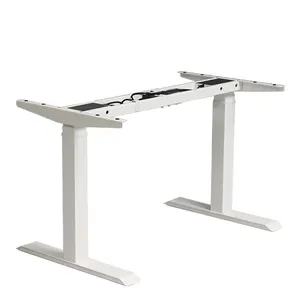 Certified Metal Frame Electric Adjustable Table New Design Commercial Modern Adjustable Desk Smart Office Furniture