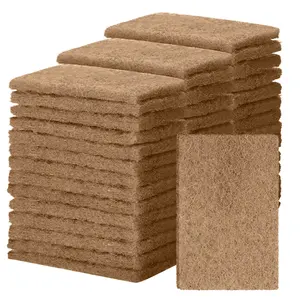 Fabricante Natural Eco-Friendly Non-Scrubber Sisal Fibra Limpieza Almohadillas de fregado de cocina Scrubber Pad Scrubber