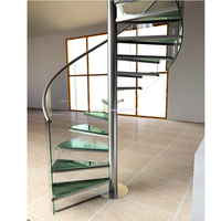 Escalier en colimaçon sur mesure pour intérieur avec structure, escalier hélicoïdal pour villa, maison duplex