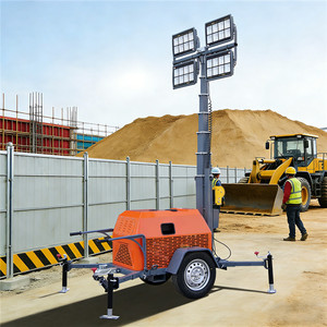 Torre <span class=keywords><strong>de</strong></span> Iluminación Móvil <span class=keywords><strong>de</strong></span> Haluro Metálico <span class=keywords><strong>de</strong></span> 400W LED 1000W con Mástil Telescópico <span class=keywords><strong>de</strong></span> 7m - Product Image 1