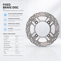Disque de frein arrière sur mesure 250 mm percé pour Kawasaki Z 1000 Z 750 Z 800 Versys 1000, nouvelle pièce en acier 420 OEM