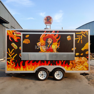 2025 Stainless Steel Hot Dog Pizza <b>Coffee</b> Ice Cream Vending Mobile Fast Food Trailer Truck <b>For</b> <b>Sale</b> - Product Image 4