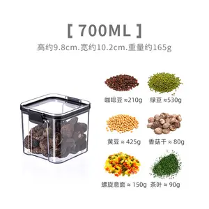 Boîte de <span class=keywords><strong>rangement</strong></span> transparente pour aliments secs, fruits secs, fruits frais, boîte de <span class=keywords><strong>rangement</strong></span> hermétique avec couvercle, ensemble de contenants de <span class=keywords><strong>rangement</strong></span> pour la <span class=keywords><strong>cuisine</strong></span> - Product Image 5