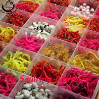 Großhandel 10 Farben 2,5mm/20cm Fly Squirmy Wormies für Fliegen binde material