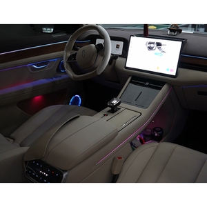 Kit d'éclairage ambiant RGBIC pour voiture AITO M7 2022-2025, décoration d'ambiance intérieure, contrôle par application Bluetooth, bande lumineuse LED - Product Image 3