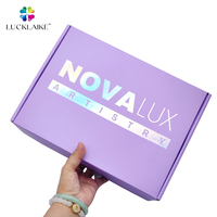Boîte en carton ondulé personnalisée pour emballage de bouquet de bijoux holographique pour la Saint-Valentin, boîtes d'expédition en ligne avec logo