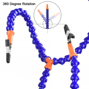 Outil de soudage de <span class=keywords><strong>troisième</strong></span> <span class=keywords><strong>main</strong></span> Station de soudage avec loupe 3X/5 pièces bras flexibles réparation de soudage support de PCB pour aider les mains - Product Image 3