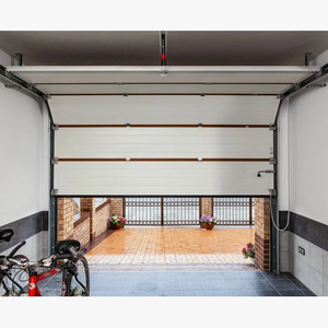 Porte de garage moderne isolée automatique intelligente en aluminium noir de luxe pour <span class=keywords><strong>villa</strong></span> - Product Image 2