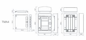 <b>Waterproof</b> Plastic <b>Box</b> TMA(HA) Series HA-4 Distribution <b>box</b> - Product Image 2