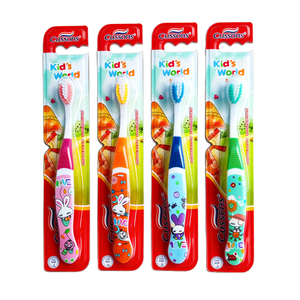 작은 솔 머리 아이 연약한 칫솔 음식 급료 만화 아이 칫솔 중국 도매 아이 칫솔 - Product Image 1