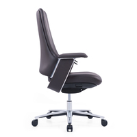Chaise de bureau de haute qualité, confortable, moderne, simple, réglable, pivotante, ergonomique, en cuir, chaise de bureau administrative