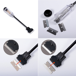 Espátula de Acero Inoxidable para Cortar Vinilo para Ventanas, Herramienta para Cortar Vinilo para Vehículos, Cuchillo para Cortar Cinta, Espátula China con Mango Largo - Product Image 6