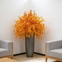 230 cm große Premium-Ginkgo-Kunstpflanze im Topf für Hotellobbys und Hochzeiten – Dekorative Boden-Ginkgo-Arrangement