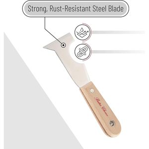 Bates Choice – grattoir à peinture 5 en 1, outil avec poignée en acier inoxydable pour le nettoyage des murs, amélioration de la maison, projets de bricolage - Product Image 3