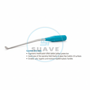 2025 Poignée Synthétique Et Impact Professionnel Ciseau Plat Chirurgical Plaque Incurvée 6 Mm / 27 Cm Instruments De Haute Qualité - Product Image 1