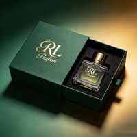 Boîte d'emballage de parfum de luxe en carton coloré personnalisé vert, ambre, rose, noir avec insert en EVA pour flacon de parfum femme et homme