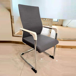 <span class=keywords><strong>Silla</strong></span> de Oficina Ergonómica de Malla con Reposabrazos Cromados, <span class=keywords><strong>Silla</strong></span> de Oficina para Visitas <span class=keywords><strong>sin</strong></span> <span class=keywords><strong>Ruedas</strong></span> - Product Image 3