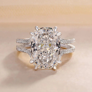 Anello Rettangolare a Doppio Strato Stile Vintage per Donne - Product Image 1