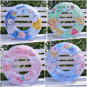 Flotador de Natación para Niños, Transparente, con Lentejuelas, Grueso, con Estampado de Dibujos Animados, Ecológico, de PVC, para Debajo del Brazo - Product Image 2