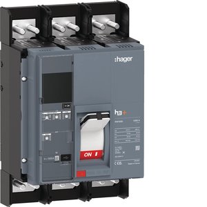 Disjoncteur à boîtier moulé Hagers HEQ970FR personnalisable h3+ PW1600 LI 3P 1000A 70kA - Product Image 1