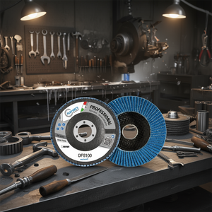 Disque à lamelles professionnel Fervi DF8100, disque abrasif sans fer pour le ponçage du métal - Product Image 2