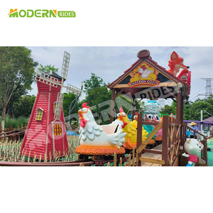 Manèges de parc d'attractions familial à prix d'usine, mini-montagnes russes pour enfants, manège Chicken Run à vendre - Product Image 2