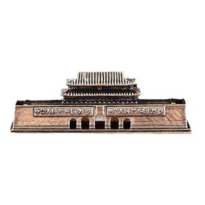 Los adornos de mesa de centro de latón puro más vendidos de KI Tengqiao, con diseño del Estrado de Tiananmen, para sala de estar y hogar, y figuras decorativas para escritorio de oficina. - Product Image 5