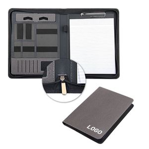 Custom Multifunction 8000mah Power Bank Business Zipper <b>Portfolio</b> <b>Folder</b> Charging Notebook With Logo - Product Image 1