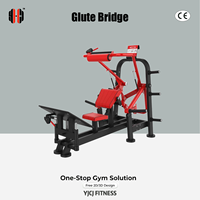 Appareil de musculation professionnel pour fessiers avec support de barre rembourré, coussin inclinable, repose-pieds et rangement pour plaques d'haltères