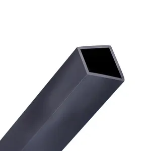 soundproof solution system PVC fabric wall track plastic acoustic profile square inside corner ceiling track plastic extrusion