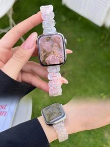 สายนาฬิกาเรซิ่นดีไซน์ใหม่ทรงวงรีสุดหรูสำหรับ Apple Watch 8 ขนาด 41 มม. 45 มม. - Product Image 4