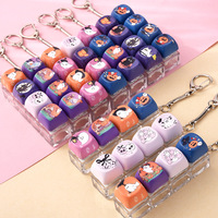 Porte-clés anti-stress créatif d'Halloween à bouton à presser personnalisable
