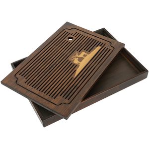 Bamboo <b>Tea</b> Tray Flat Drainage Design For Kung Fu <b>Tea</b> <b>Set</b> Small Chinese Style Dry Brewing <b>Tea</b> Table Tray - Product Image 5