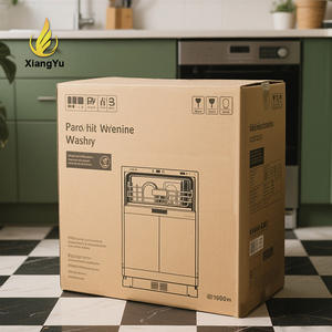 Cajas <span class=keywords><strong>de</strong></span> Cartón Corrugado para Lavavajillas, Cajas Resistentes Ecológicas para Lavavajillas Domésticos, Logotipo y Tamaño Personalizados, Certificación FAD - Product Image 2