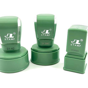 Sceau en caoutchouc vert <span class=keywords><strong>de</strong></span> différentes tailles, tampon photosensible, auto-encreur, personnalisé, série SY, rouleau vert, pour bureau et enseignant - Product Image 1