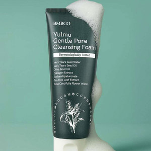 Bmbco yulmu nhẹ nhàng lỗ chân lông làm sạch bọt làm sạch sâu rửa mặt với cây trà axit hyaluronic công việc nước mắt chiết xuất - Product Image 4