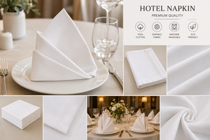 Commercial White Cotton Cloth Napkins Wholesale Square <b>Table</b> Napkin Custom Soft For Restaurant Wedding Banquet Hall - Product Image 4