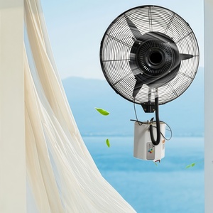 Télécommande noire murale industrielle <span class=keywords><strong>Ventilateur</strong></span> de pulvérisation électrique pour le refroidissement de l'espace Brume Humidification de l'eau Dépoussiérage - Product Image 2