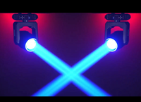Mini projecteur LED 200W à tête mobile avec contrôle DMX512, 14 gobos et 48 prismes pour mariages, théâtres, fêtes et événements