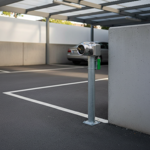 Cache-poteau de parking en acier verrouillable, alimenté par batterie, pièce de rechange pour barrière de levage de place de stationnement de carport - Product Image 3
