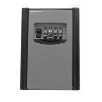 Outdoor 4 Digits Key Security Lock Box Wall Mounted Combination Key Storage