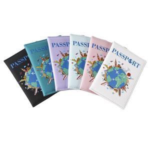Nueva Llegada Viajar Tierra PU Cartera de Viaje para Viaje UV Impresión Planeta Pasaporte Titular para Viaje PU Cuero Pasaporte Cubiertas - Product Image 2