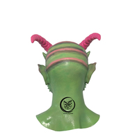 Masque de tête en silicone réaliste fait main, masque de démon d'horreur, masques intégraux pour cosplay, fête, Halloween, accessoires de tête amusants et réalistes