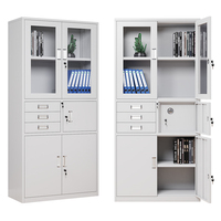 Armoire de classement en acier avec serrure électronique, armoire de rangement sécurisée en métal pour bureau